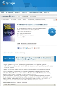 „Veterinary Research Communications”