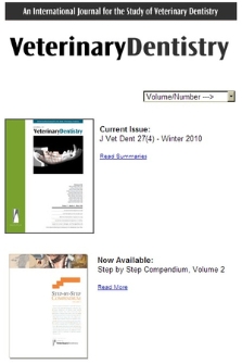 „Journal of Veterinary Dentistry” ; „An International Journal for the Study of Veterinary Dentistry”