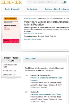 „Veterinary Clinics of North America: Food Animal Practice”