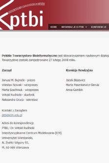Polskie Towarzystwo Bioinformatyczne