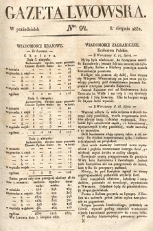 Gazeta Lwowska. 1831, nr 94