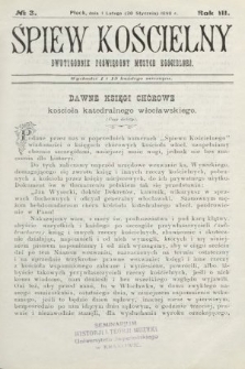 Śpiew Kościelny : dwutygodnik poświęcony muzyce kościelnej. 1898, nr 3