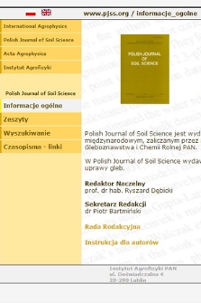 Polish Journal of Soil Science