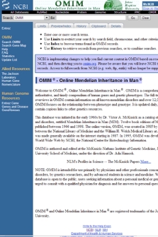 OMIM (Online Mendelian Inheritance in Man)