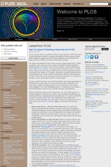 PLOS Open for Discovery. Public Library of Science