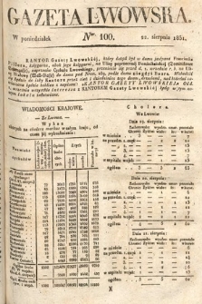Gazeta Lwowska. 1831, nr 100