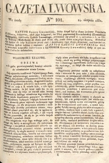 Gazeta Lwowska. 1831, nr 101