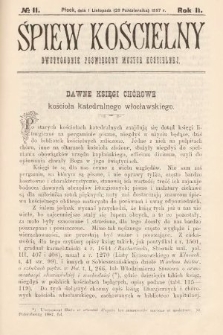 Śpiew Kościelny : dwutygodnik poświęcony muzyce kościelnej. 1897, nr 11
