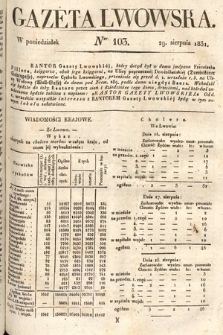Gazeta Lwowska. 1831, nr 103