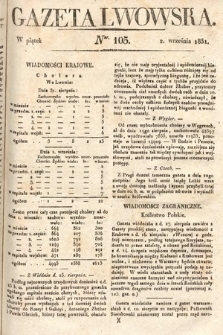 Gazeta Lwowska. 1831, nr 105