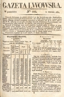 Gazeta Lwowska. 1831, nr 106