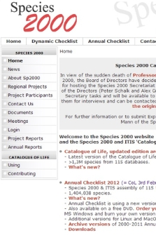 Species 2000 - Welcome to Species 2000 website