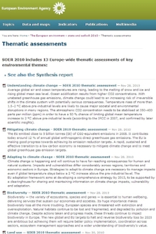 Thematic assessments — EEA