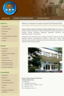 Instytut Podstaw Inżynierii Środowiska Polskiej Akademii Nauk