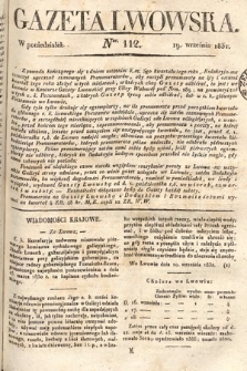 Gazeta Lwowska. 1831, nr 112