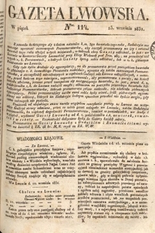Gazeta Lwowska. 1831, nr 114