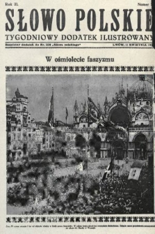 Słowo Polskie : tygodniowy dodatek ilustrowany. 1927, nr [15]
