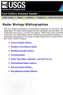 Radar Biology Bibliographies
