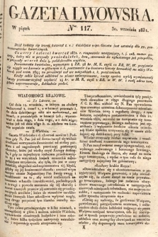 Gazeta Lwowska. 1831, nr 117