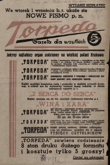Torpeda : gazeta dla wszystkich. 1936, prospekt