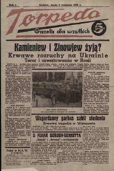 Torpeda : gazeta dla wszystkich. 1936.09.02