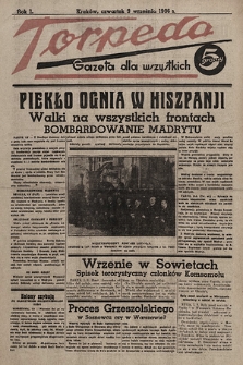 Torpeda : gazeta dla wszystkich. 1936.09.03