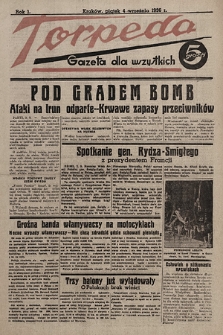 Torpeda : gazeta dla wszystkich. 1936.09.04