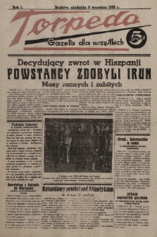 Torpeda : gazeta dla wszystkich. 1936.09.06