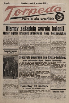 Torpeda : gazeta dla wszystkich. 1936.09.08