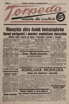 Torpeda : gazeta dla wszystkich. 1936.09.09