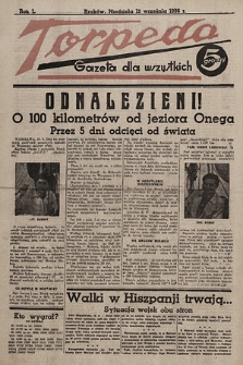 Torpeda : gazeta dla wszystkich. 1936.09.13