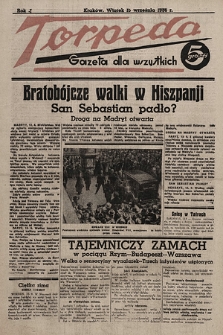 Torpeda : gazeta dla wszystkich. 1936.09.15