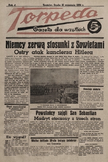 Torpeda : gazeta dla wszystkich. 1936.09.16