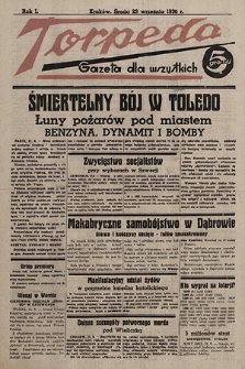 Torpeda : gazeta dla wszystkich. 1936.09.23