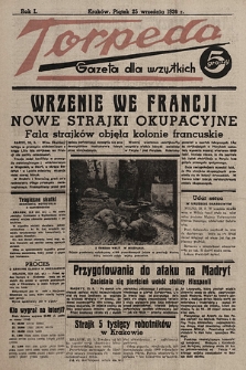 Torpeda : gazeta dla wszystkich. 1936.09.25