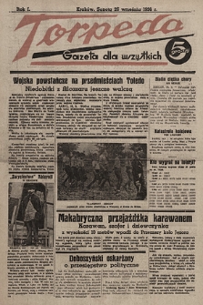 Torpeda : gazeta dla wszystkich. 1936.09.26