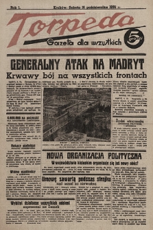Torpeda : gazeta dla wszystkich. 1936.10.10