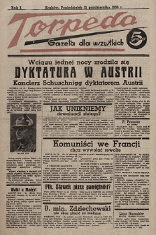 Torpeda : gazeta dla wszystkich. 1936.10.12