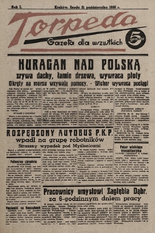 Torpeda : gazeta dla wszystkich. 1936.10.21