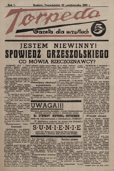 Torpeda : gazeta dla wszystkich. 1936.10.26