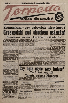 Torpeda : gazeta dla wszystkich. 1936.10.28