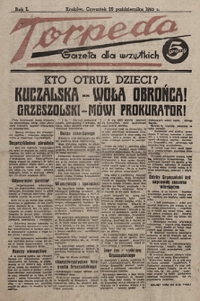 Torpeda : gazeta dla wszystkich. 1936.10.29