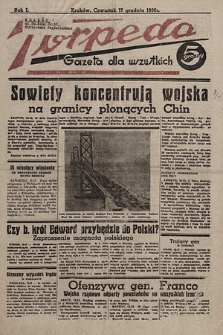 Torpeda : gazeta dla wszystkich. 1936.12.17
