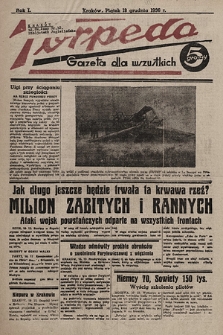Torpeda : gazeta dla wszystkich. 1936.12.18
