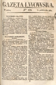 Gazeta Lwowska. 1831, nr 120