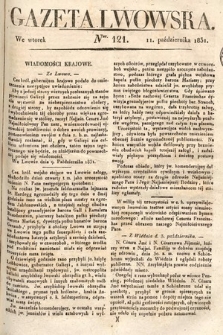 Gazeta Lwowska. 1831, nr 121
