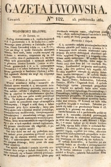 Gazeta Lwowska. 1831, nr 122