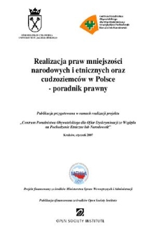 Realizacja praw mniejszości narodowych i etnicznych oraz cudzoziemców w Polsce – poradnik prawny