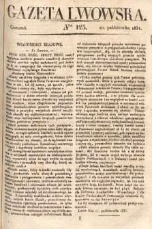 Gazeta Lwowska. 1831, nr 125