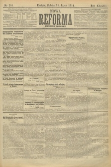 Nowa Reforma (wydanie poranne). 1914, nr 285